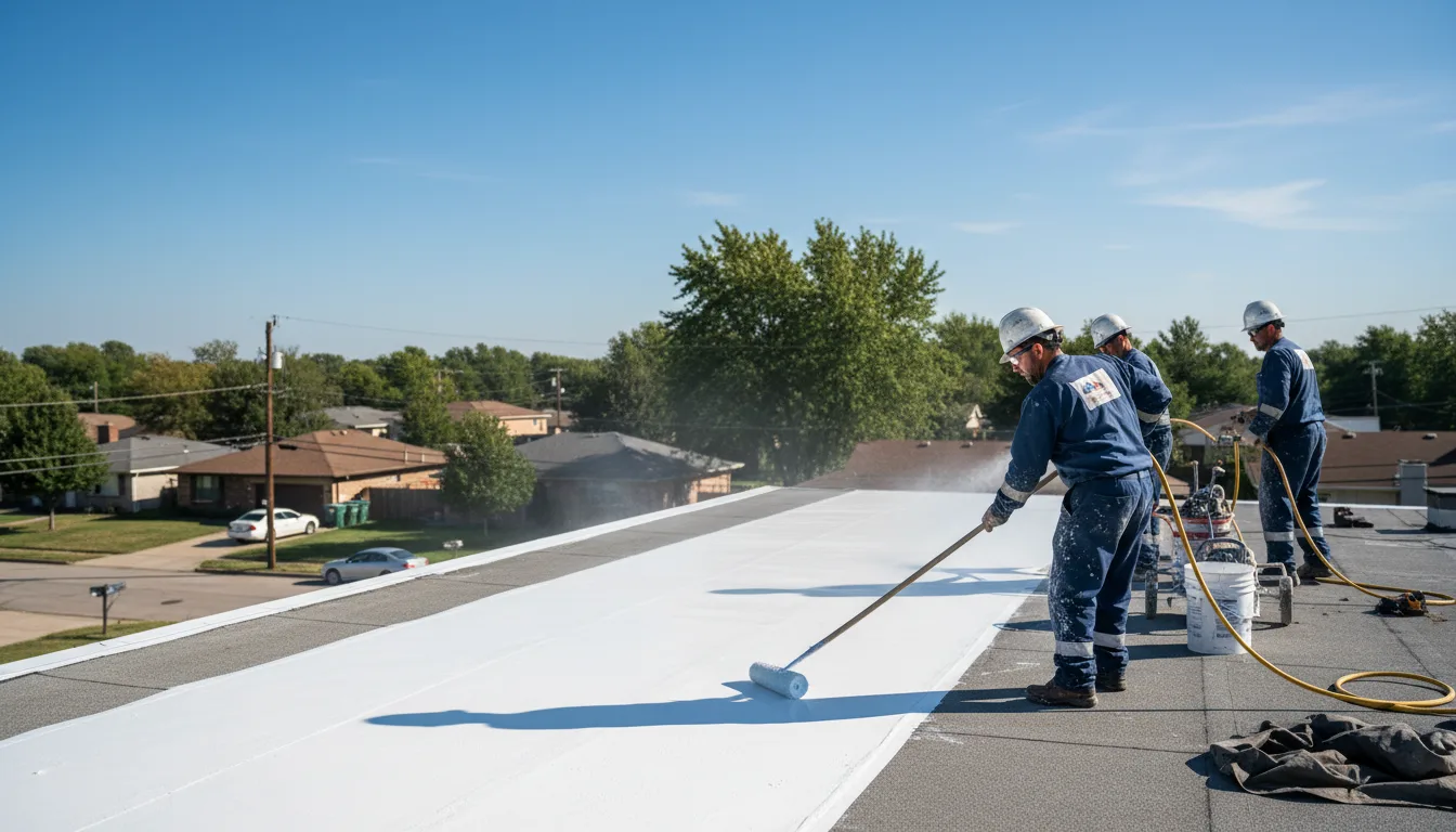 Commercial roof coating in Sidney, MI near me